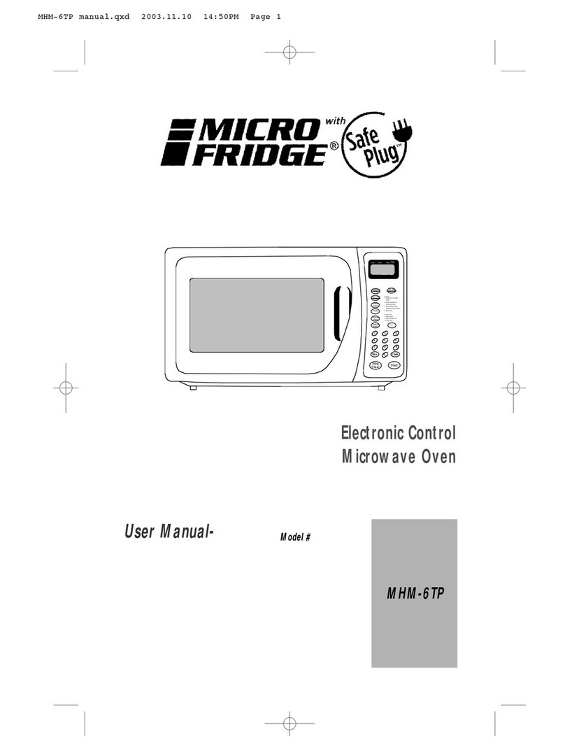 Micro fridge MHM-6TP user manual