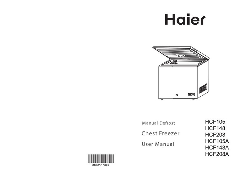 Haier HCF105 Series User manual