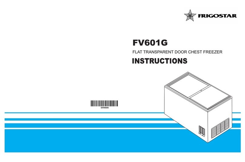 Frigostar FV601G instructions