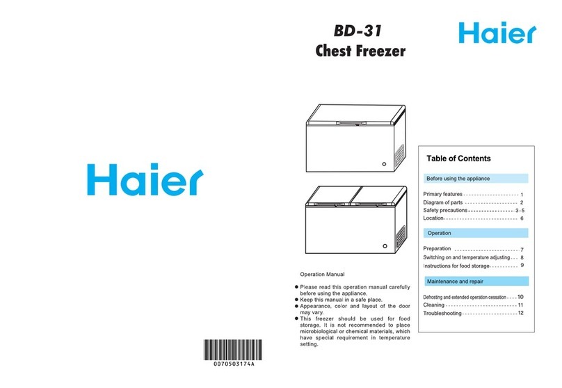 Haier BD-31 Operation manual