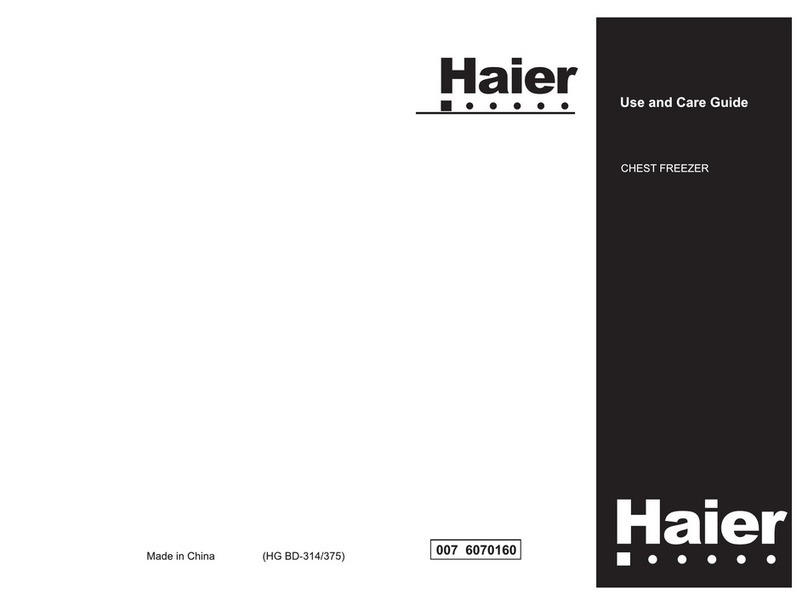 Haier BD-314 Use and care guide