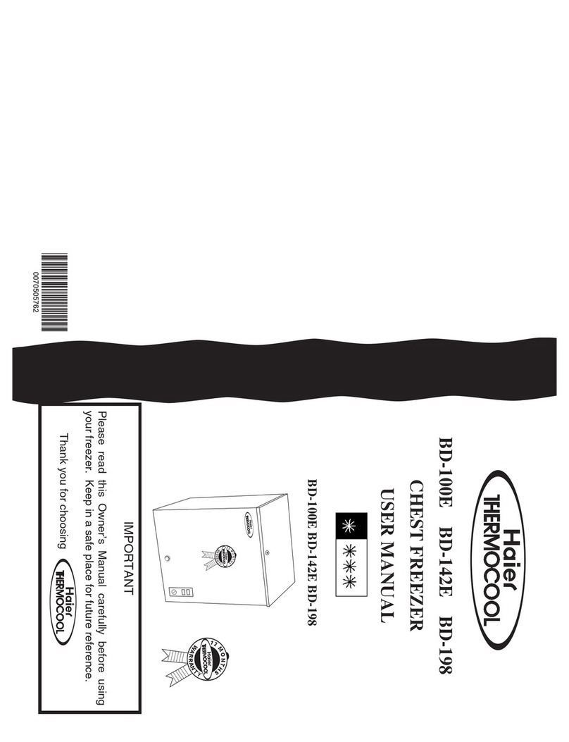 Haier Thermocool BD-100E User manual
