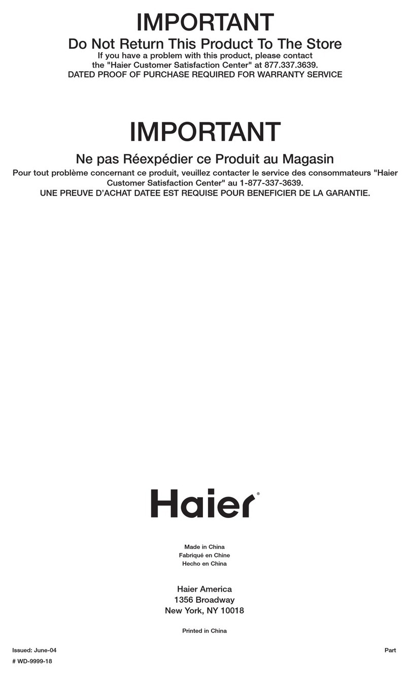 Haier HLF11PC User manual