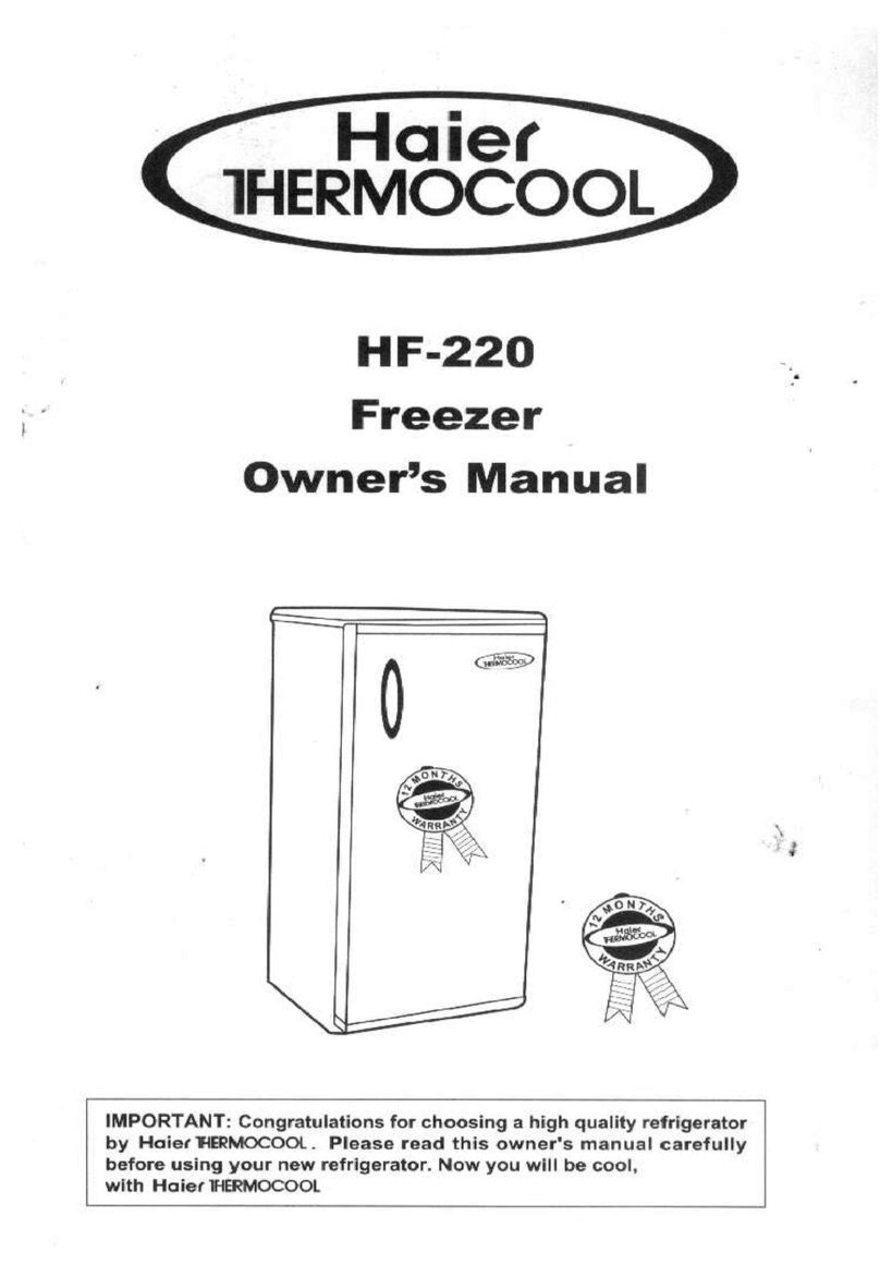 Haier Thermocool HF-220 User manual Haier Thermocool HF-220 User manual