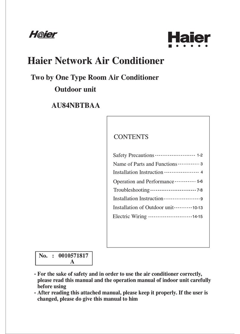 Haier AU84NBTBAA User manual
