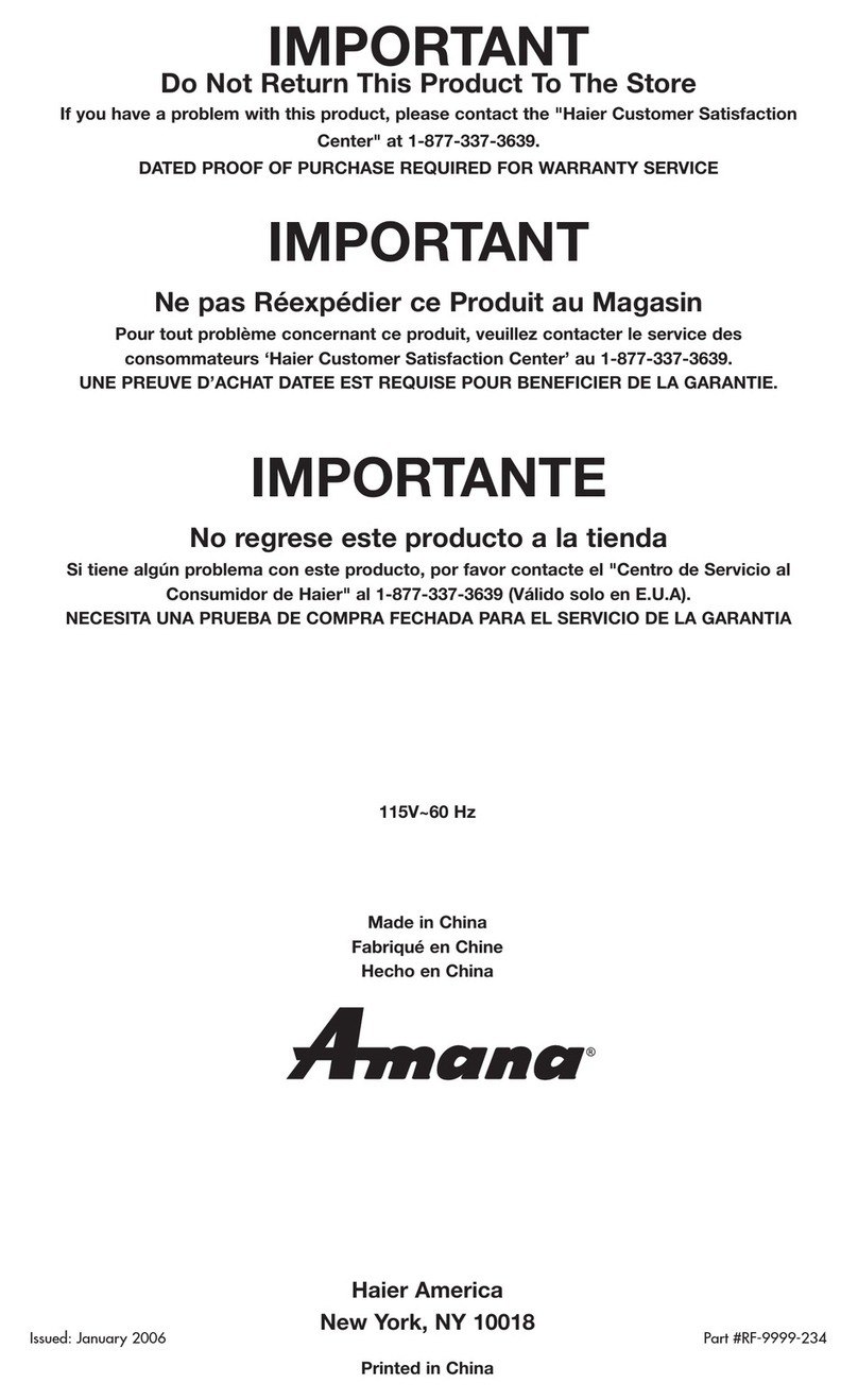 Haier AWCE50ARS User manual Haier AWCE50ARS User manual