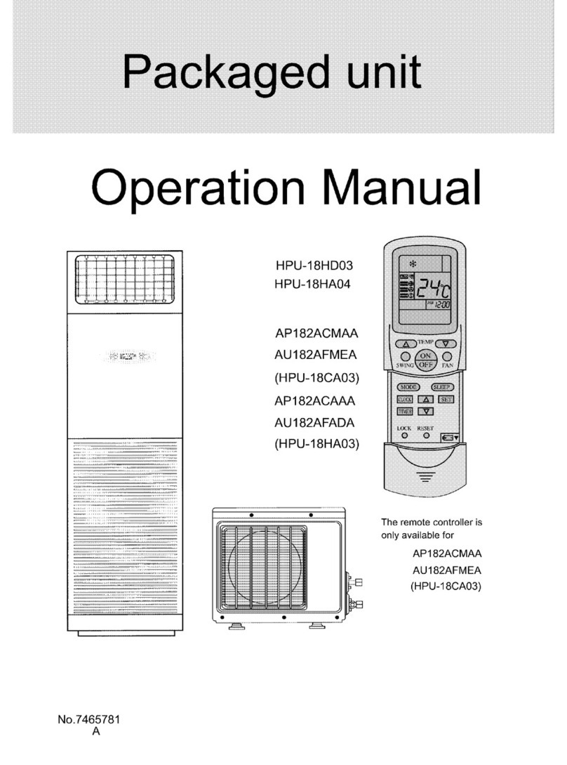 Haier AP182ACAAA Operation manual