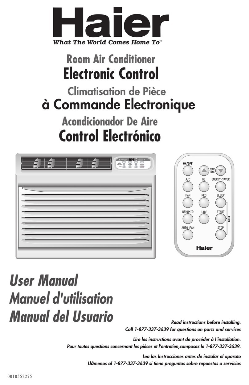 Haier HWR08XC5-T User manual