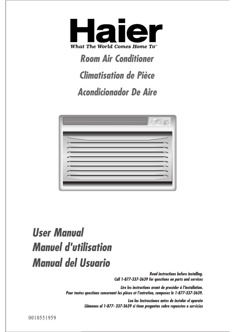 Haier HWR05XC7 - 5,200 BTU Window Air Conditioner User manual