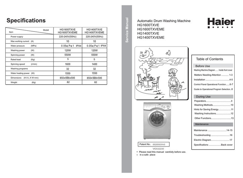 Haier HG1400TXVE Service manual