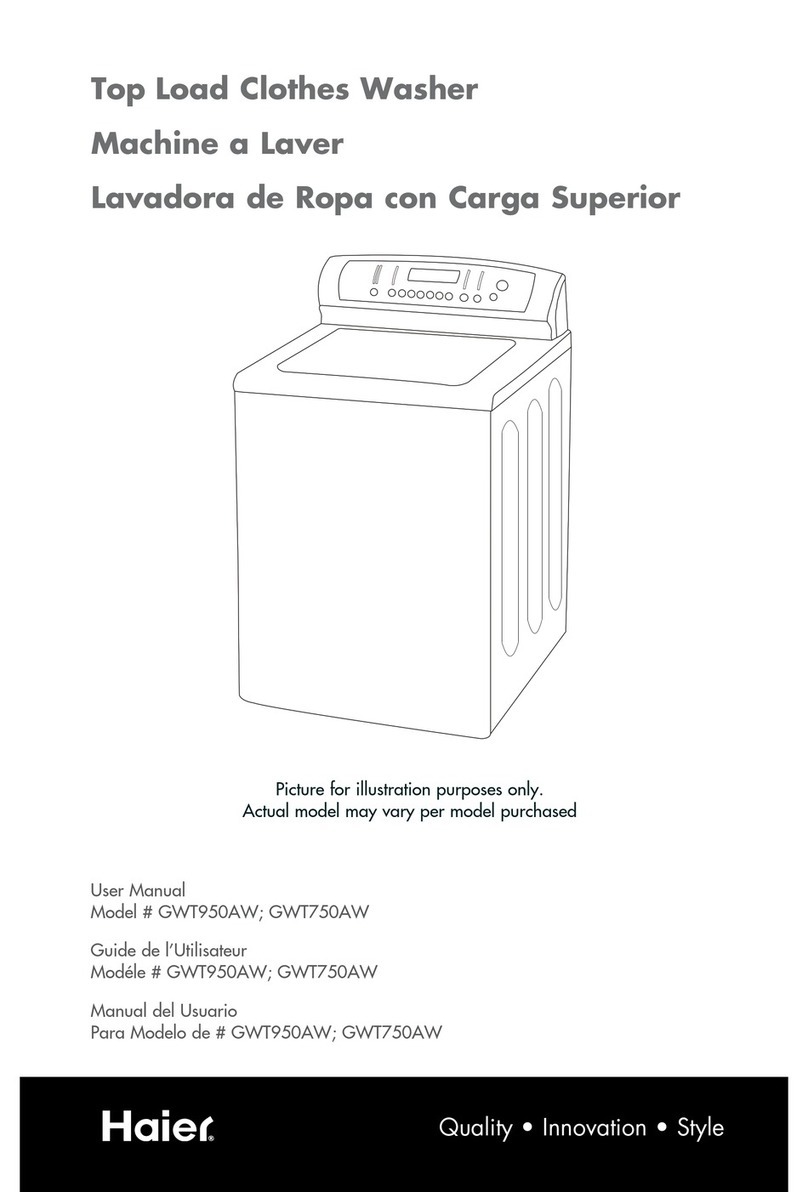 Haier GWT750AW User manual