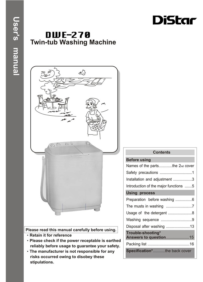 Haier DWE-270 User manual