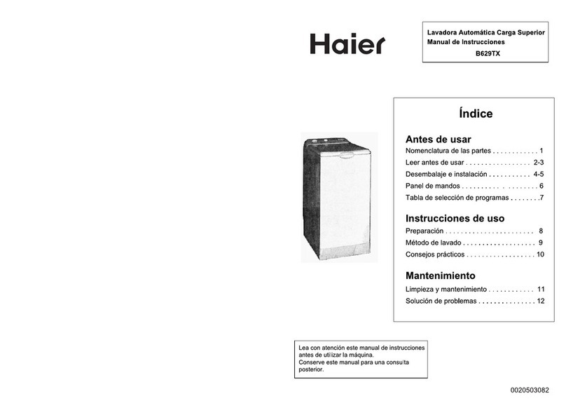 Haier B629TX Setup guide Haier B629TX Setup guide