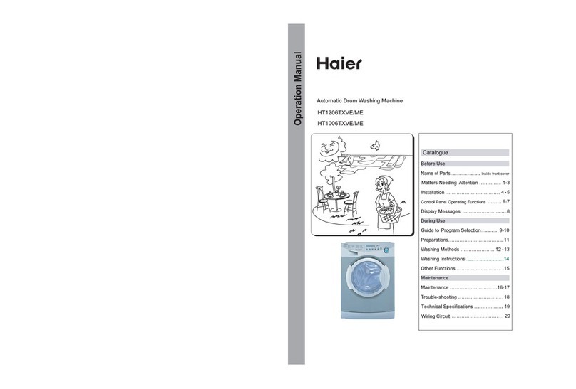 Haier HT1006TXVE User manual Haier HT1006TXVE User manual