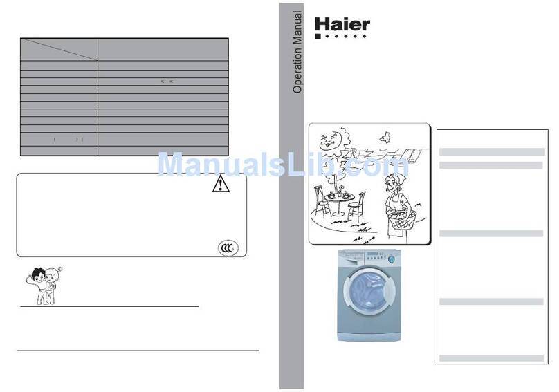 Haier HT1600TXVE User manual Haier HT1600TXVE User manual