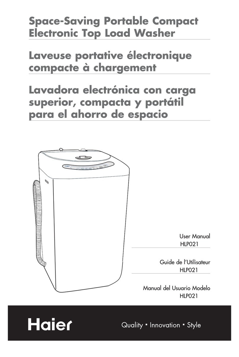 Haier HLP021 - PULSATOR Portable Washer User manual