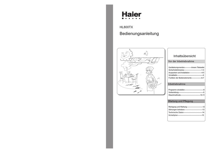 Haier HL800TX Bedienungsanleitung