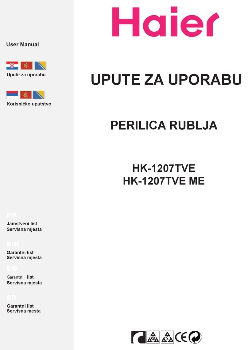 Haier HK1207TVE User manual Haier HK1207TVE User manual