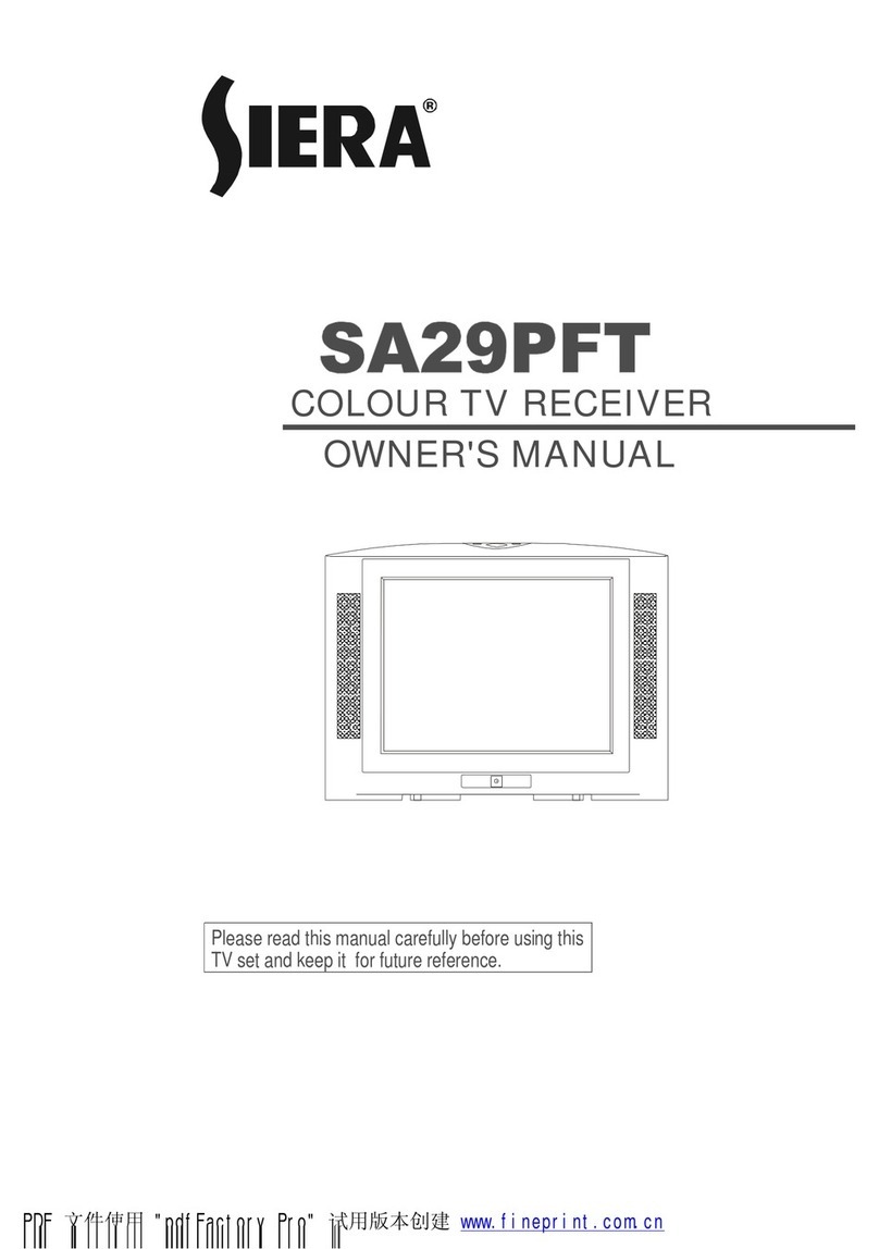 Siera SA29PFT owner's manual