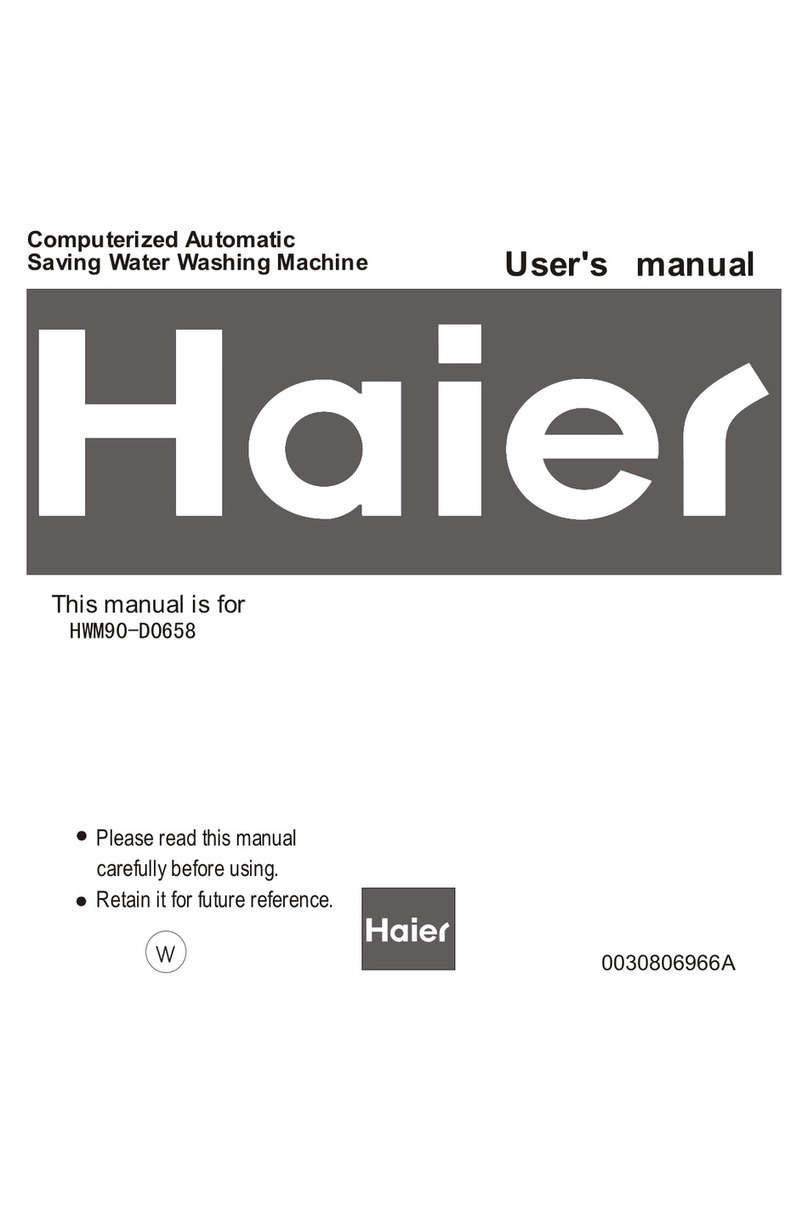Haier HWM90-D0658 User manual