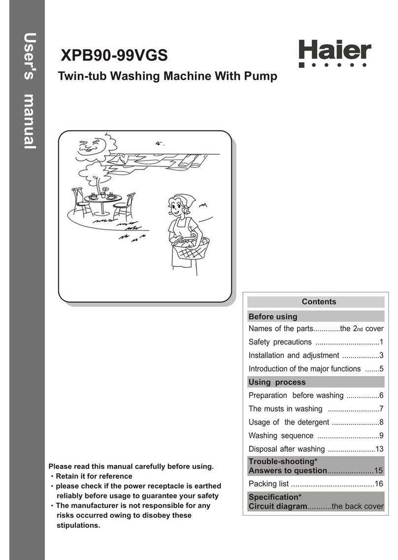 Haier XPB90-99VGS user manual