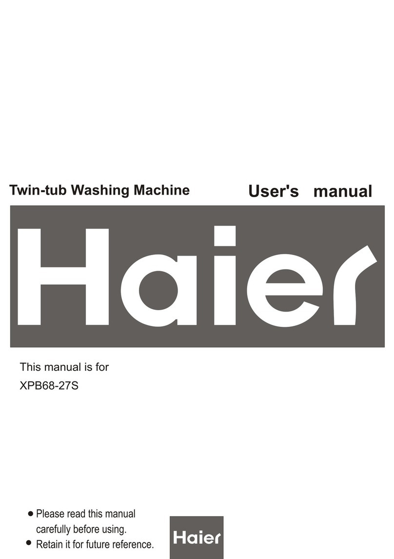 Haier XPB68-27S User manual Haier XPB68-27S User manual