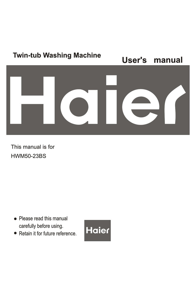 Haier HWM50-23BS User manual Haier HWM50-23BS User manual