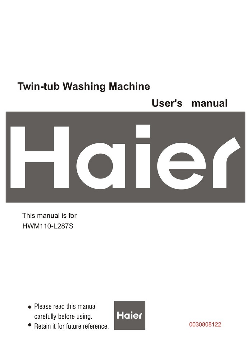 Haier HWM110-L287S User manual Haier HWM110-L287S User manual