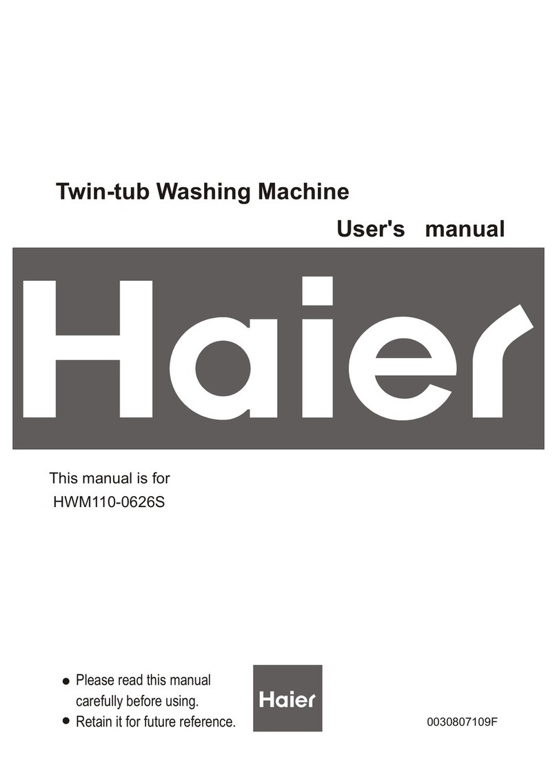Haier HWM110-0626S User manual Haier HWM110-0626S User manual
