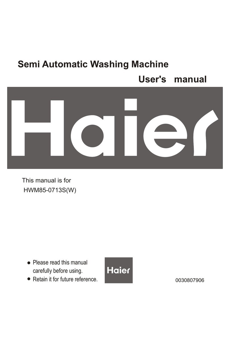 Haier HWM85-0713SW User manual Haier HWM85-0713SW User manual