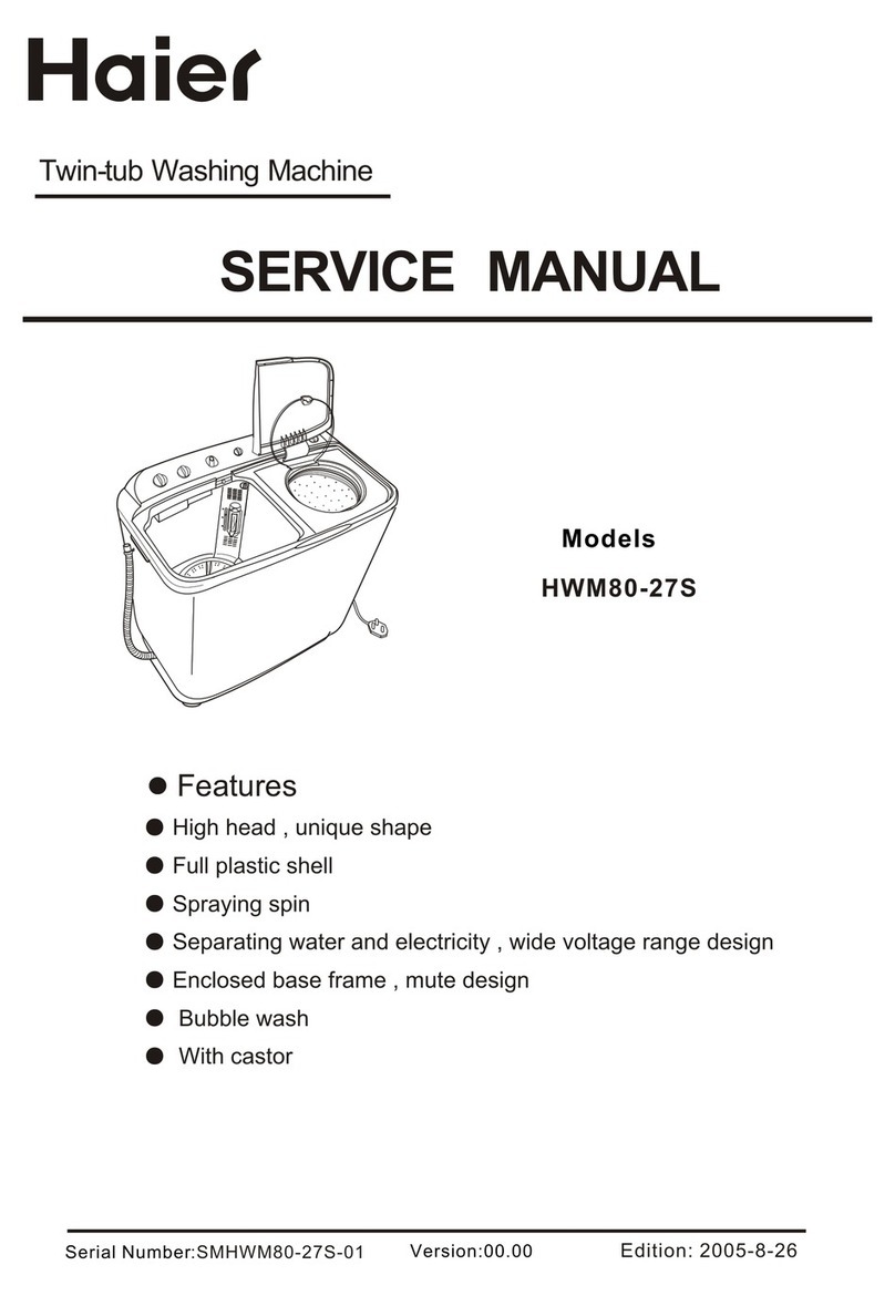 Haier HWM80-27S User manual