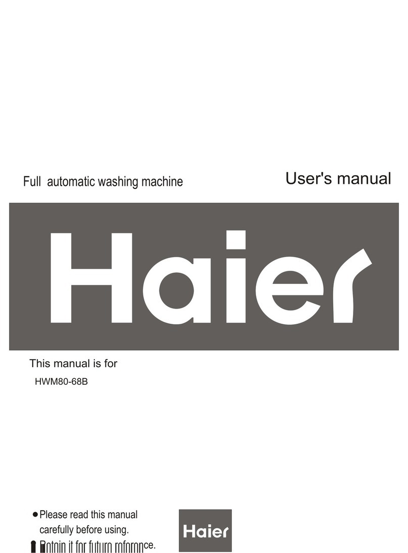 Haier HWM80-68B User manual