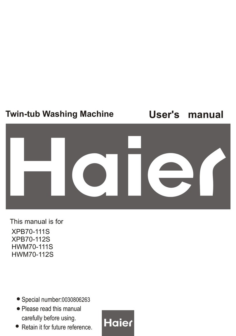 Haier HWM70-112S User manual