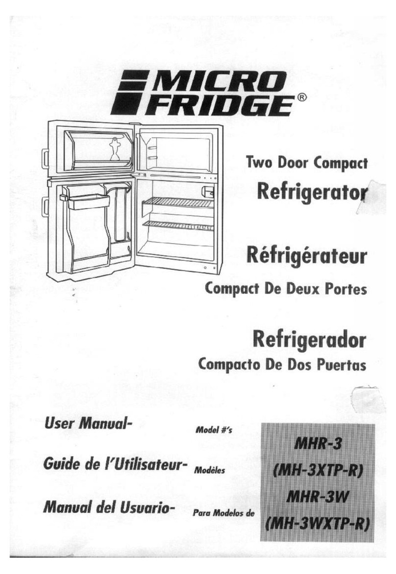 Micro fridge MH-3WXTP user manual