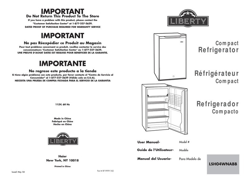 Liberty LSH04WNABB user manual