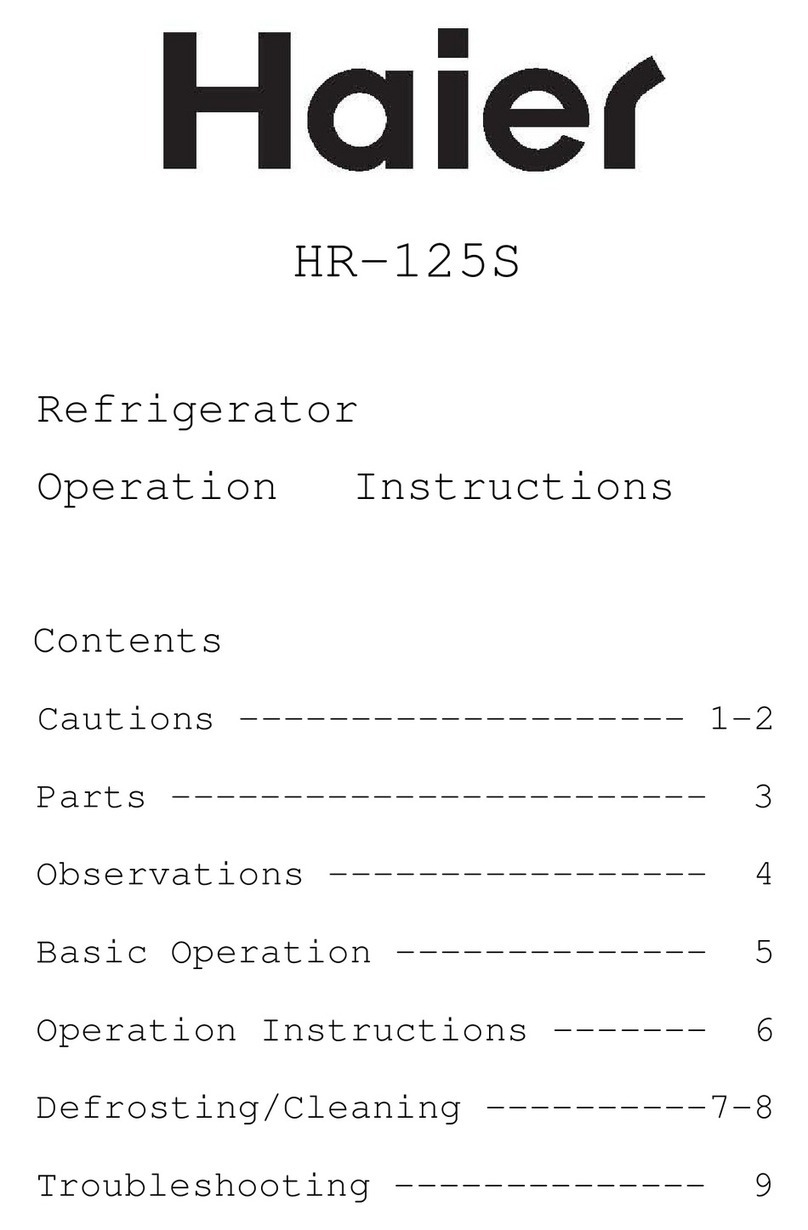 Haier HR-125 User manual