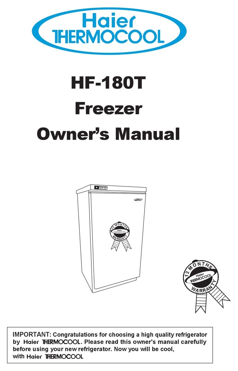 Haier Thermocool HF-180T owner's manual