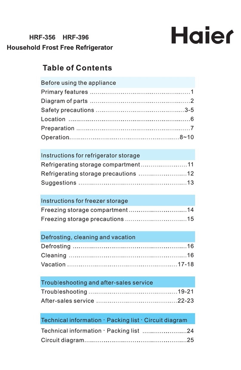 Haier HRF-356 User manual