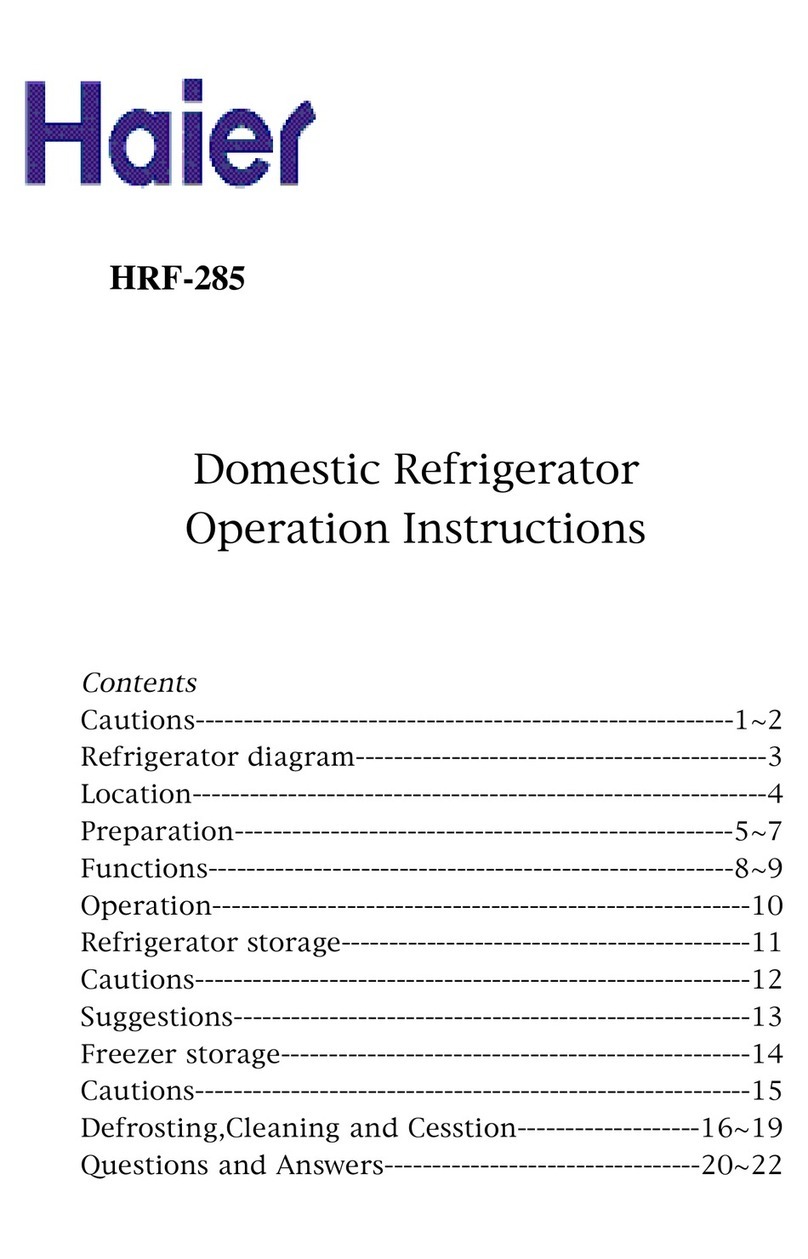 Haier HRF-285 User manual