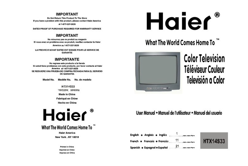 Haier HTX14S33 User manual