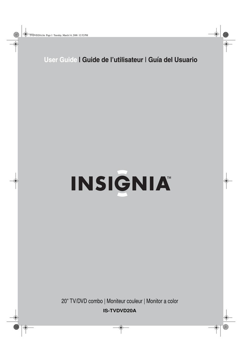 Insignia IS-TVDVD20A User manual