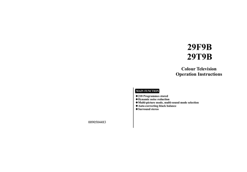 Haier 29F9B operating instructions