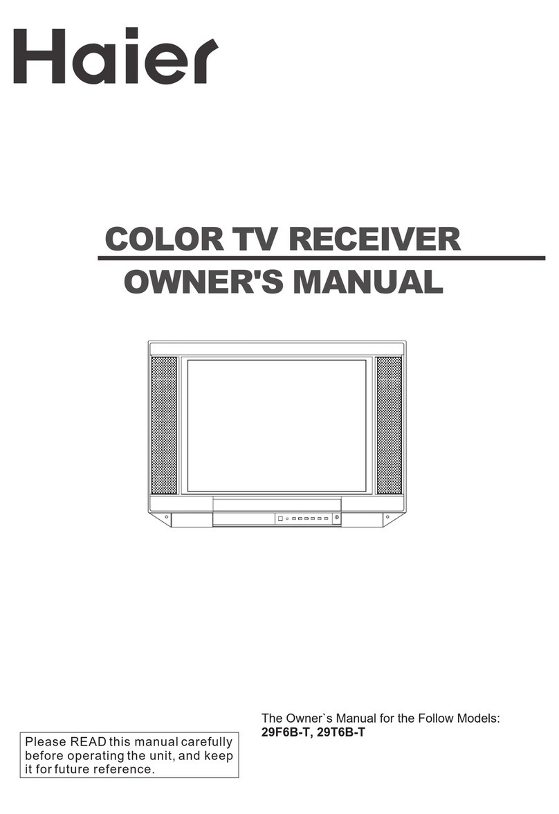 Haier 29F6B-T User manual Haier 29F6B-T User manual
