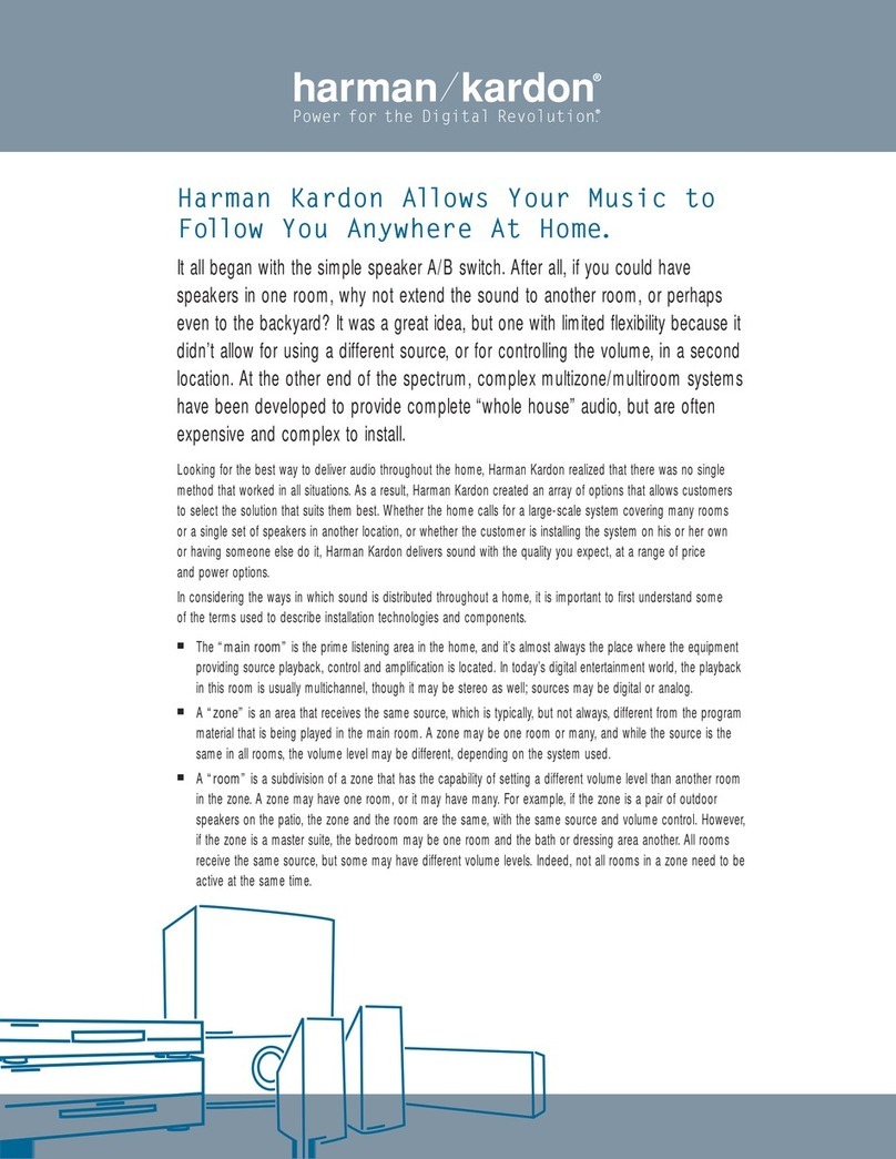 Harman Kardon AB 1 User manual Harman Kardon AB 1 User manual