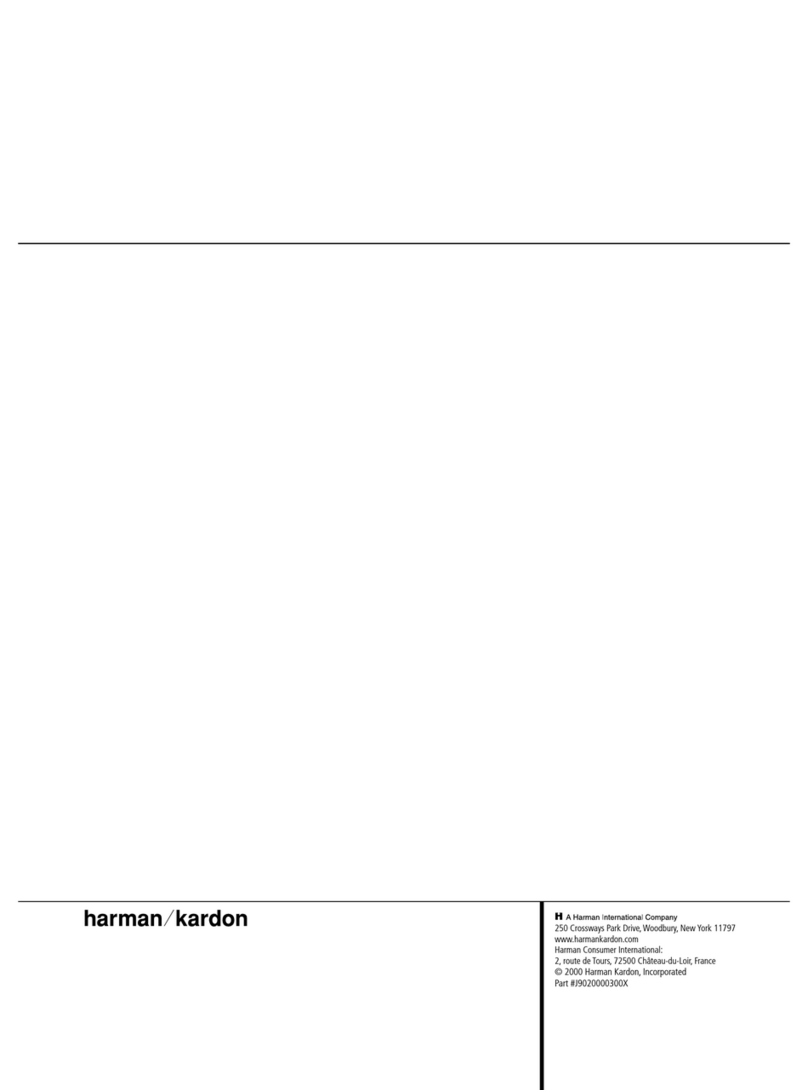 Harman Kardon DVD 5 owner's manual