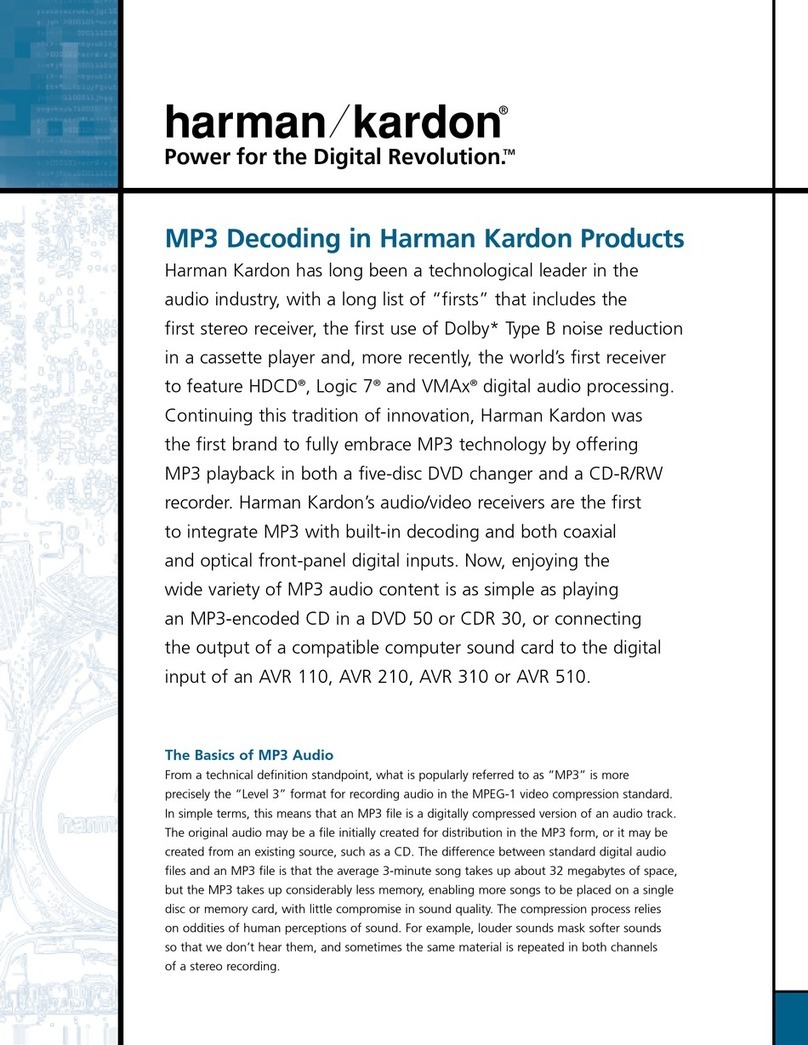 Harman Kardon AVR 210 brochure