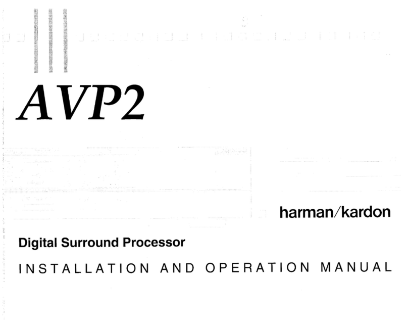 Harman Kardon AVP-2 User manual