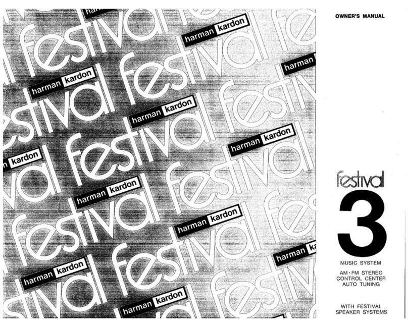 Harman Kardon FESTIVAL 3 User manual