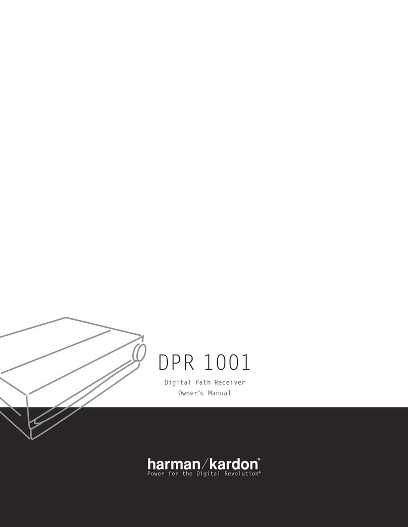 Harman Kardon DPR 1001 User manual