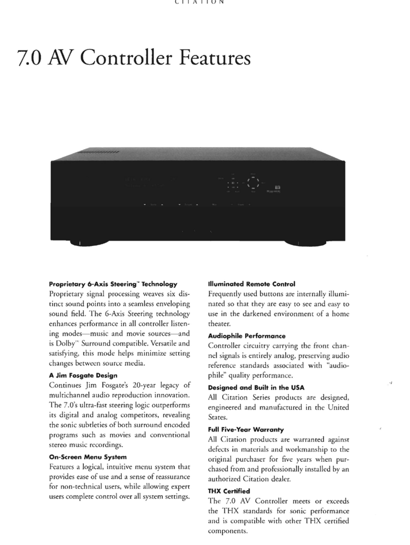 Harman Kardon CITATION 7.0 User manual